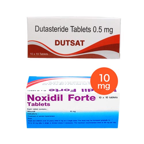 두사트 + 녹시딜 포르테 (두타스테리드 Dutasteride 0.5mg + 미녹시딜 Minoxidil 10mg) 상품 사진