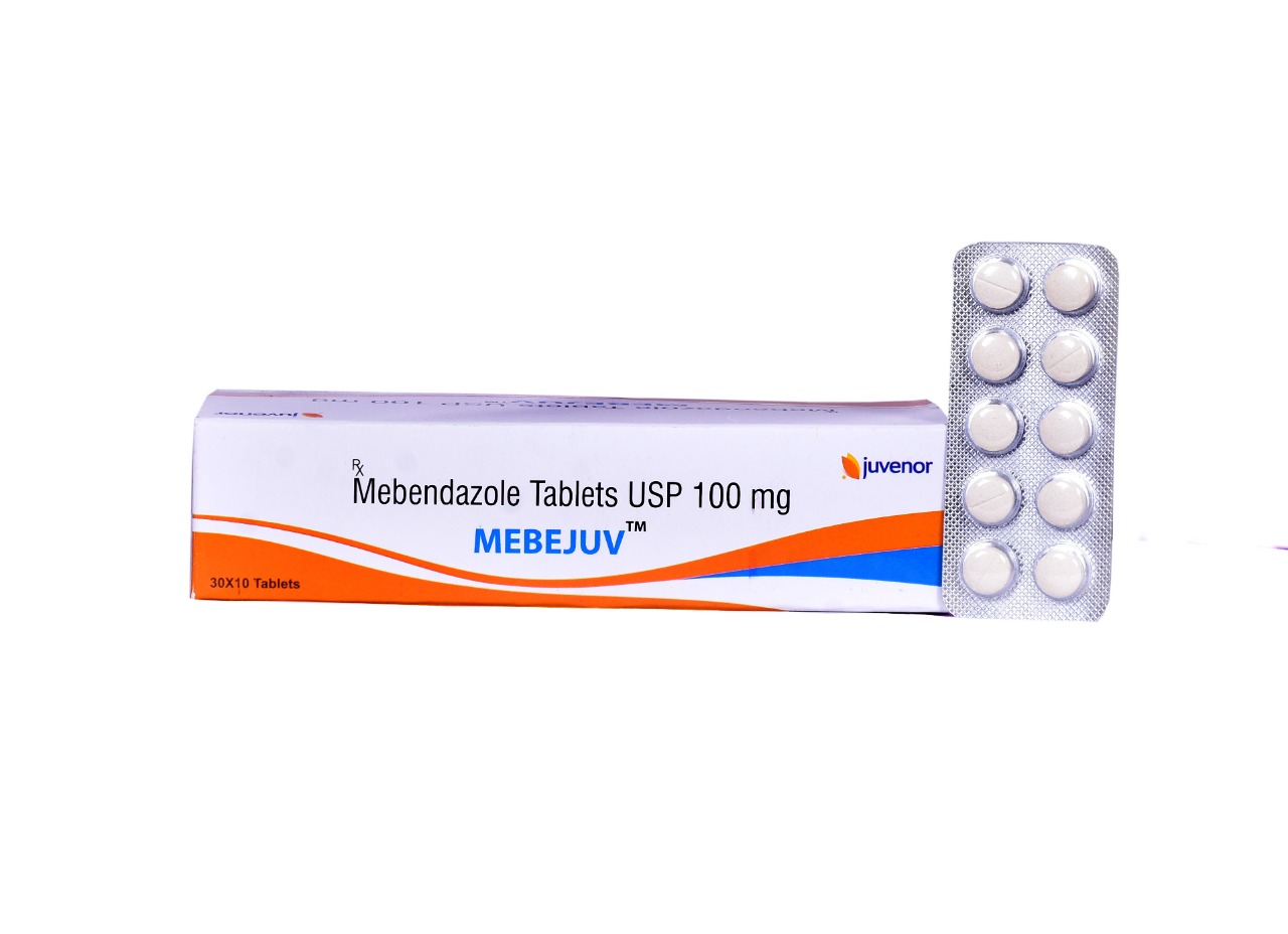 메베주브 100mg (메벤다졸 Mebendazole 100mg) 상품 사진 