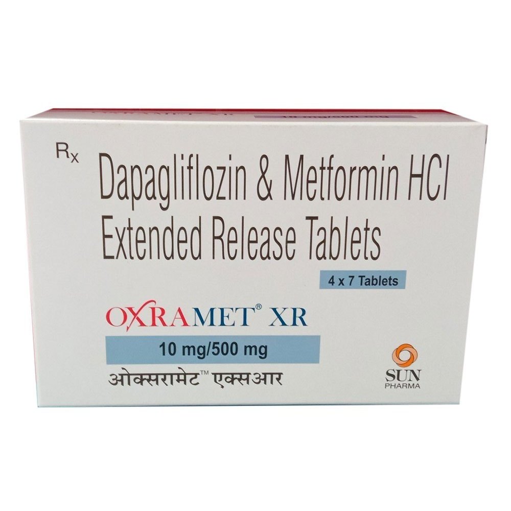 옥스라메트 XR 10/500mg (다파글리플로진 Dapagliflozin 10mg + 메트포르민 Metformin 500mg) 상품 사진 