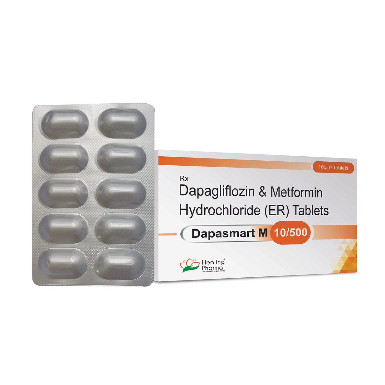 다파스마트 M 10/500 (다파글리플로진 Dapagliflozin 10mg + 메트포르민 Metformin 500mg) 상품 사진 