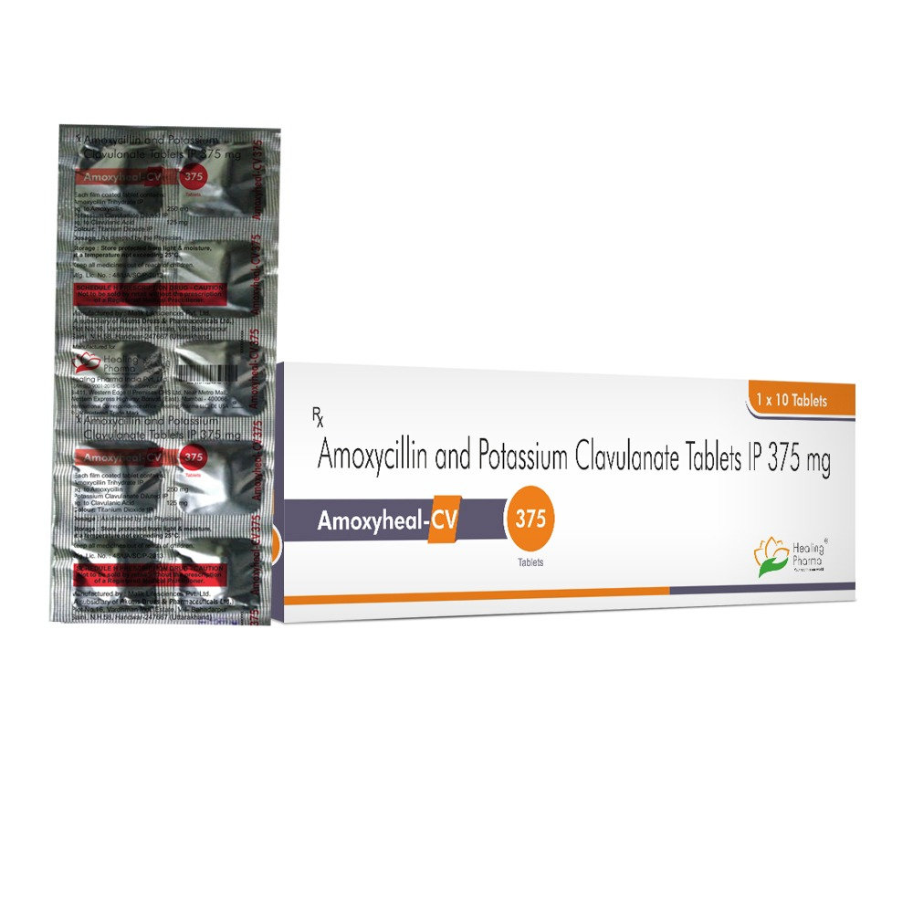 아목시힐-CV 375 (Amoxycillin 250mg + 클라불란산 Pot.Clavulanate 125mg) 상품 사진 